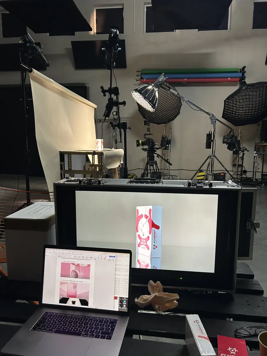 Preview station in the studio