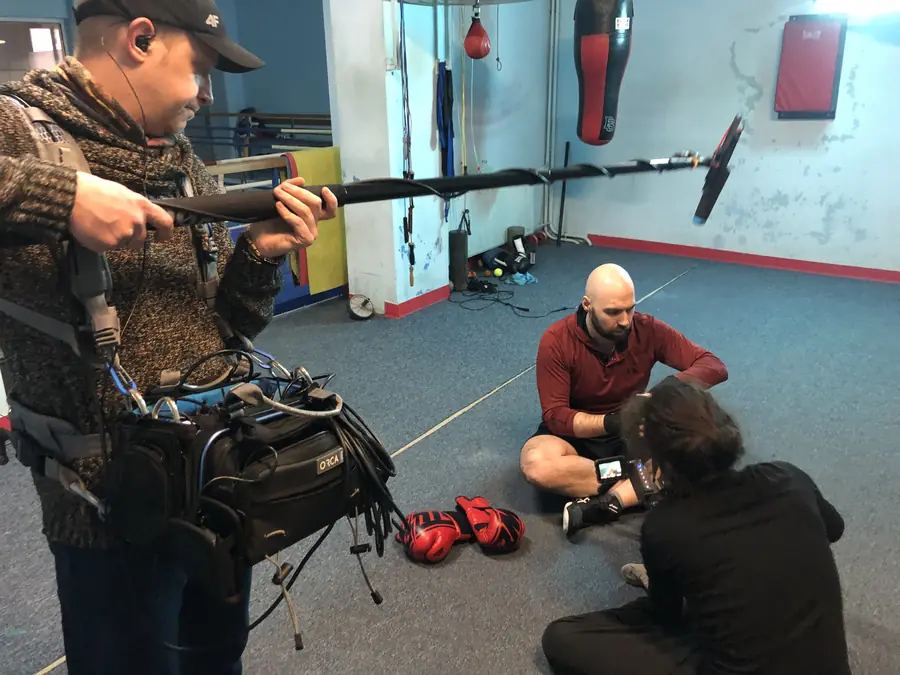 Shooting in a boxing gym